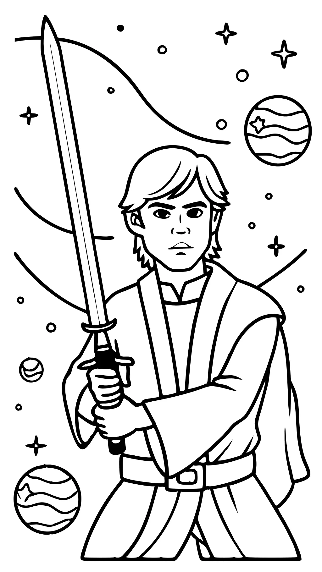 luke skywalker coloring pages